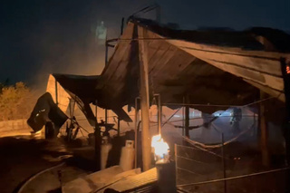 台南閒置雞舍凌晨火警 瓦斯桶燃燒消防監控撲滅火勢