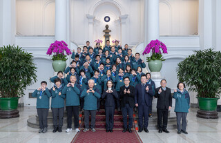 蕭副總統接見冬季特奧代表團 大讚台灣英雄