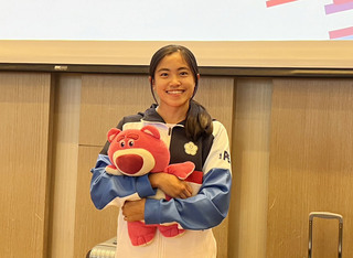 世界中學生U15運動會 陳羿岑國際賽首秀玩偶相伴