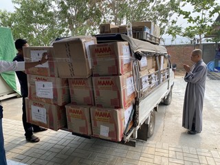 緬甸震災 法鼓山賑災團抵瓦城發放物資