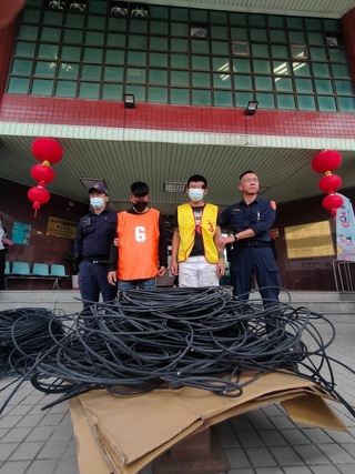 旗山工地連假電纜屢失竊 業者自力抓6賊警將查失職