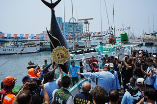 屏東第一鮪買家連3年得標 總價逾230萬元