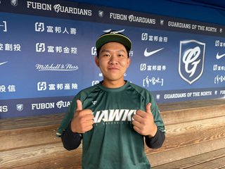 吳柏萱敲生涯首安後迎來初先發 感謝教練團給機會