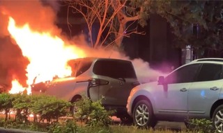 竹縣高鐵附近車輛起火  涉案男子遭逮送辦