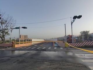 新北塭仔圳重劃區整地挖破瓦斯管 止漏後解除交管