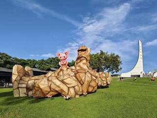 花蓮瑞穗北回歸線地標公園 「躺著的巨人」引話題