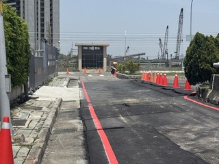 台中高鐵二路沉陷龜裂 市府勒令鄰近建案停工修復