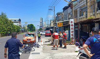 康橋國際學校學生單車環台出車禍 7學生1駕駛受傷