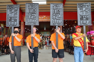 雲林六房天上聖母32件百年儀仗組修復 重現昔日光采