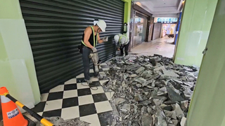 騎樓整平施工引罷團質疑  基市：不需停止營業