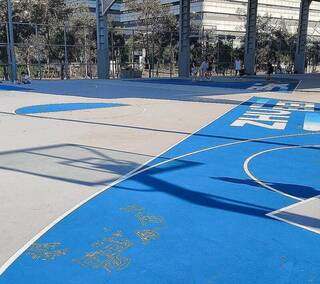 竹北星際球場遭塗繪破壞 公所報案追究5日閉場修繕