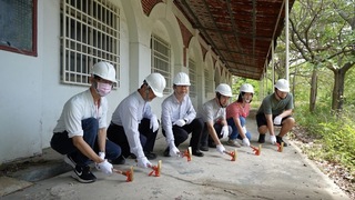 日治學甲公學校舍修復開工 將化身文資建材銀行