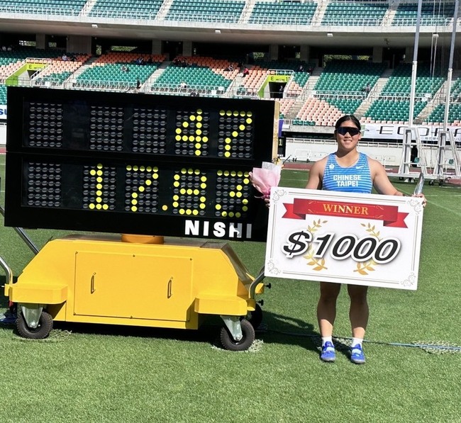 鉛球女將江靜緣破全國紀錄  未來性備受期待 | 華視新聞