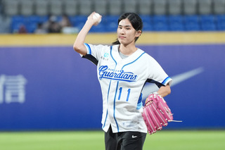 聽奧國手許樂2度為悍將開球 心情仍有點緊張