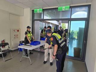 世壯運自由車場地賽台中清水登場 警方維安演練