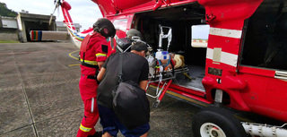蘭嶼民眾車禍頭重創  空勤直升機跨海馳援助送醫