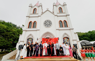 嘉義梅山天主堂修繕竣工 逾千教友出席啟用典禮