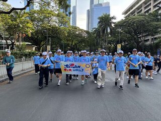 逗陣來晨跑  旅菲台商聲援台灣參與WHA