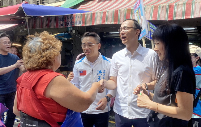 陪洪孟楷掃街 朱立倫：認真立委被罷免非常荒謬 | 華視新聞