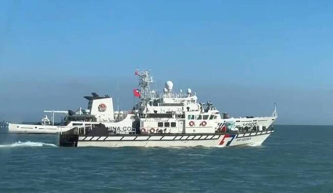 中國4海警船侵擾金門海域 海巡併航強制驅離 | 華視新聞