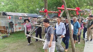 蓮花池竹橋茅屋  嘉義板頭社區打造觀光亮點