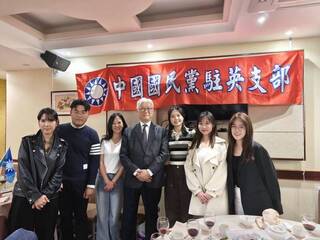 赴倫敦會僑胞 夏立言盼一起守護民主與家園