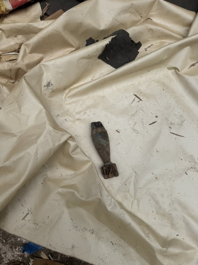 北市中山區工地挖出迫擊砲彈 警淨空通知防爆小組 | 華視新聞