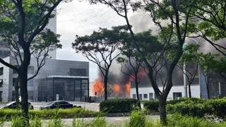 桃園新建案銷售中心火警  無人受傷受困