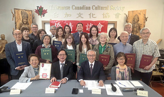 僑委會副委員長訪溫哥華 讚揚僑胞「水牛精神」