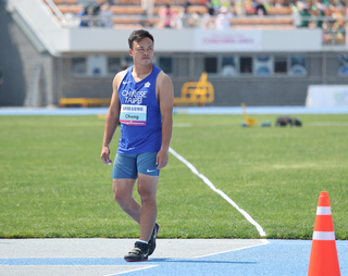 田徑亞錦賽  鄭兆村男子標槍70公尺80無緣決賽