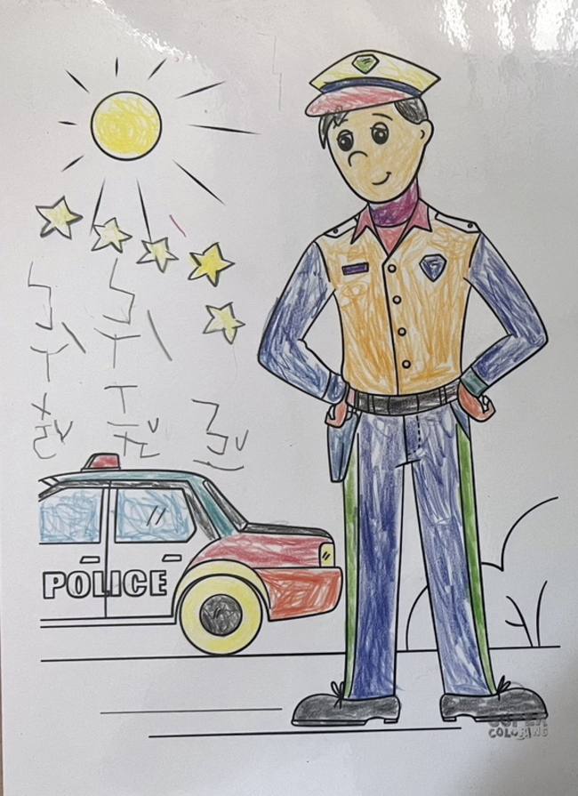 張榮興慰問殉職警劉宗鑫遺眷  幼女塗鴉令人鼻酸 | 華視新聞