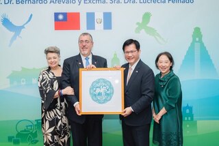林佳龍晚宴瓜地馬拉總統 盼台瓜打造戰略夥伴關係
