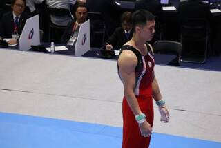 體操亞錦賽男子單槓  「亞洲貓王」唐嘉鴻摘金