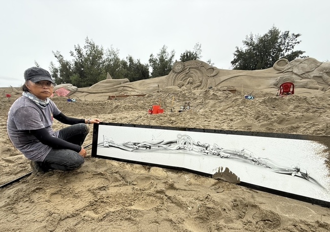 通霄沙雕藝術節 國際高手共創永續與和平巨型連雕 | 華視新聞