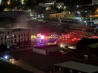 高雄左營陸軍庫房起火 火勢撲滅無傷亡