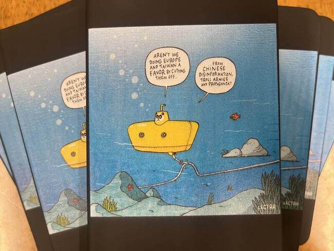 歐盟駐處漫畫文宣再出擊 台歐海纜同遭破壞引共鳴 | 華視新聞