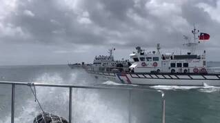 4艘中國海警船連2天侵擾金門  海巡併航蒐證