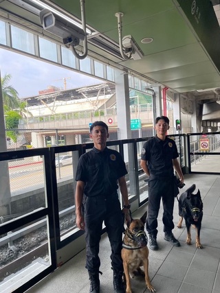 台中市2警犬退役 分由熱心民眾認養回歸家庭