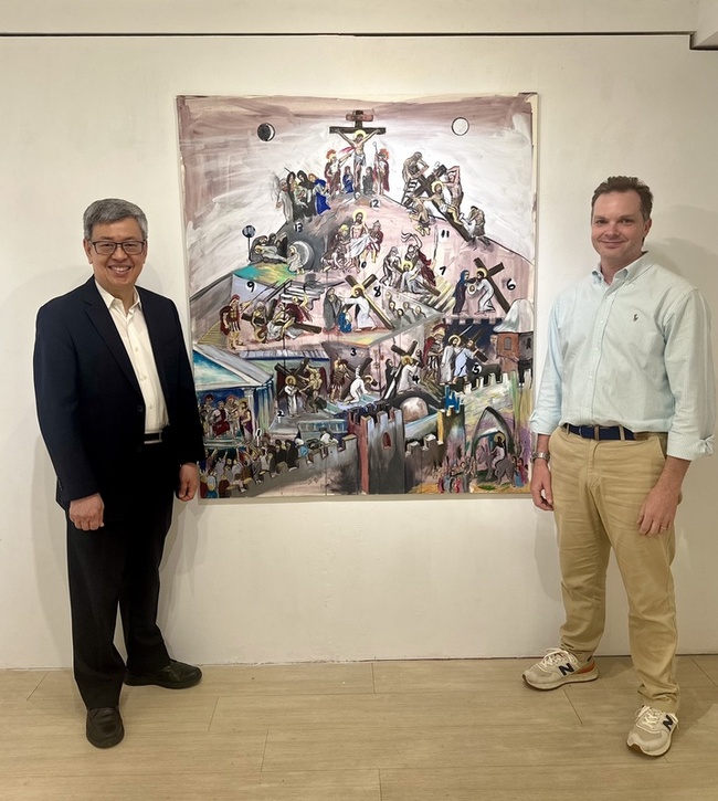 陳建仁參觀旅台美國創作者個展 肯定宗教藝術力量 | 華視新聞