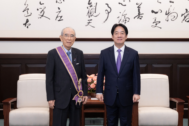 總統贈勳大橋光夫 表彰像家人一樣用心關懷台灣 | 華視新聞