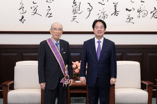 總統贈勳大橋光夫 表彰像家人一樣用心關懷台灣