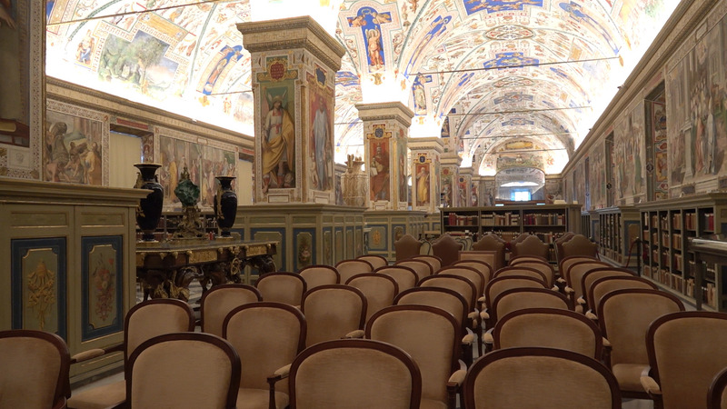 梵蒂岡圖書館內部