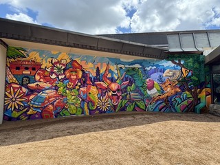 台美藝術家共同創作 台北意象登上休士頓壁畫