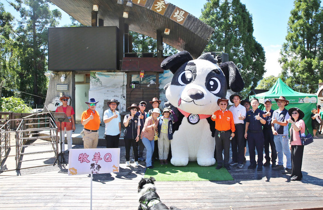 清境農場牧羊犬大型氣球命名牧羊Q 亮相上班迎客 | 華視新聞