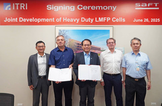 工研院與法國Saft合作 開發磷酸錳鐵鋰電池技術