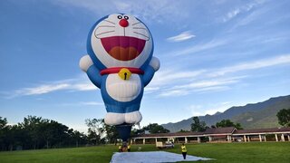 哆啦A夢造型球5日亮相 台東熱氣球開幕旅宿訂房9成