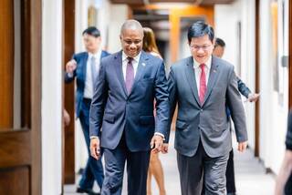 林佳龍宴請海地外長 感謝長期堅定挺台參與國際組織