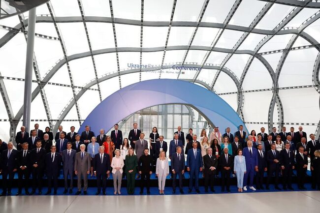 歐盟領袖齊聚挺烏克蘭 承諾共籌3400億元助重建 | 華視新聞