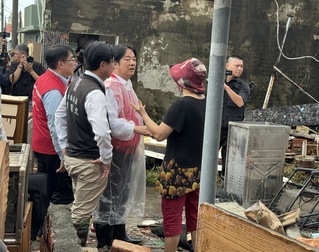 賴總統台南勘災 允儘速恢復災民正常生活