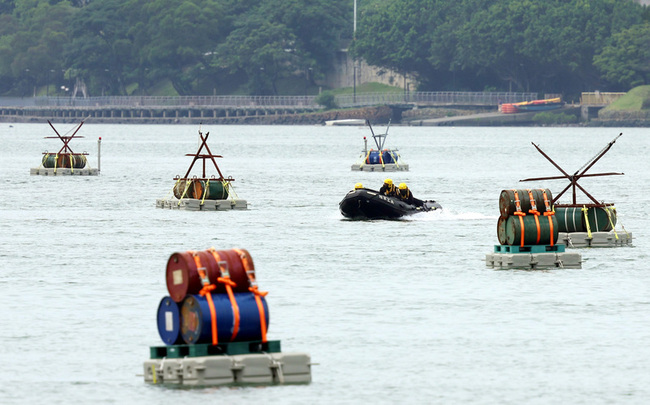 淡水河口首度爆破阻絕  專家：防衛中樞評估戰時炸藥量 | 華視新聞